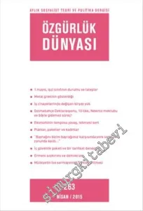 Özgürlük Dünyası Aylık Sosyalist Teori ve Politika Dergisi - Sayı: 263      Nisan