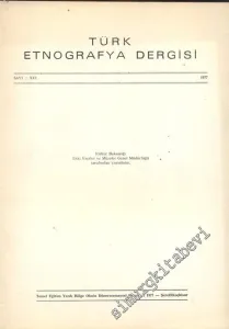 Türk Etnografya Dergisi - Sayı: 16       1977