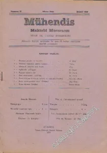 Mühendis Mektebi Mecmuası - Sayı: 57    Yıl: 6  Şubat