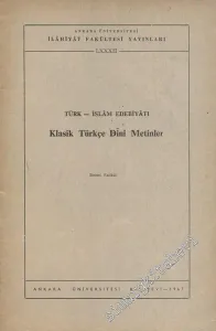 Türk İslam Edebiyatı Klasik Türkçe Dini Metinler (1. Fasikül) -