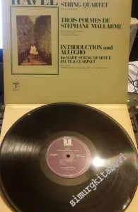 33 LP PLAK VINYL: Ravel - The Loewenguth Quartet, Marie-Therèse Escribano, Ensemble "Die Reihe", Friedrich Cerha, Endres Quartet, Helga Storck, Konrad Hampe, Gerd Starke - String Quartet / Trois Poemes de Stephane Mallarmé / Introduction And Allegro For H