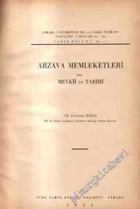 Arzava Memleketleri'nin Mevkii ve Tarihi -        1953