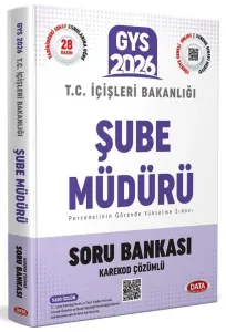Data Yayınları 2026 T.C. İçişleri Bakanlığı Şube Müdürü GYS Soru Bankası