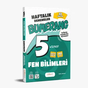 5. Sınıf Bumerang 32 Haftalık Fen Bilimleri Denemeleri