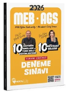 Hoca Kafası Yayınları 2026 MEB-AGS Eğitimin Temelleri ve Türk Milli Eğitim Sistemi, Mevzuat Bilgisi 10+10 Deneme Çözümlü