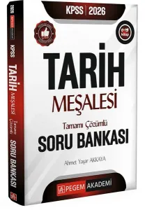 Pegem Yayınları 2026 KPSS Tarih Meşalesi Tamamı Çözümlü Soru Bankası