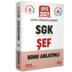 Data Yayınları 2027 Sosyal Güvenlik Kurumu (SGK) Şef GYS Konu Anlatımlı