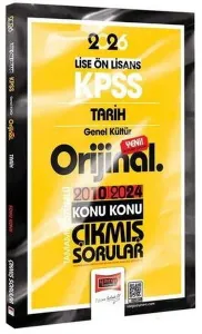 Yargı Yayınları 2026 KPSS Lise-Önlisans Tarih Orijinal 2010-2024 Konu Konu Çıkmış Sorular
