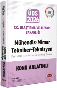 Data Yayınları 2026 Ulaştırma ve Altyapı Bakanlığı Mühendis-Mimar-Tekniker-Teknisyen Kadroları İçin Ünvan Değişikliği Sınavı Konu Anlatımlı