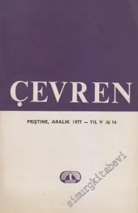 Çevren - Toplum, Bilim, Yazın ve Sanat Dergisi - Sayı: 16    Yıl: 5  Aralık
