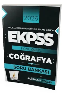 Pelikan Yayınları 2026 EKPSS Coğrafya Konu Özetli Soru Bankası