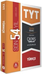 A Yayınları TYT Türkçe Son 54 Yıl Çıkmış Sorular ve Çözümleri A