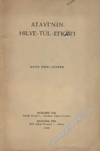 Atayi'nin Hilye-tül-Efkar'ı -