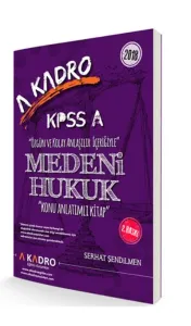 A Kadro KPSS A Medeni Hukuk Konu Anlatımlı 2018