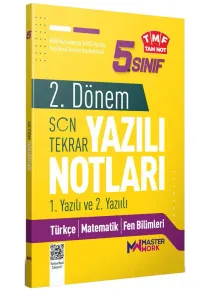 Master Work Yayınları 5. Sınıf 2. Dönem 1. ve 2. Yazılı Notları Son Tekrar