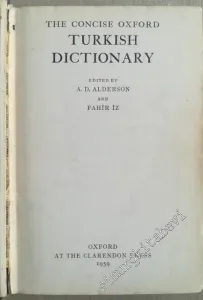 The Concise Oxford Turkish Dictionary ( Turkish-English / English-Turkish ) -        1959