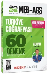 İndeks Akademi 2026 MEB-AGS Türkiye Coğrafyası 60 Deneme Çözümlü