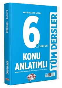 Editör Yayınları 6. Sınıf VIP Tüm Dersler Konu Anlatımlı