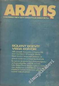 Arayış Haftalık Dergi - Sayı: 16      Haziran