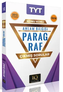 IQ Yayınları TYT Paragraf Anlam Bilgisi Çıkmış Sorular Konu Konu