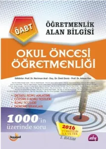 Öğretmenlik Alan Bilgisi Okul Öncesi Öğretmenliği