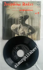 45 RPM SINGLE PLAK VINYL: Joséphine Baker - Paris Mes Amours - N°1 -        1959