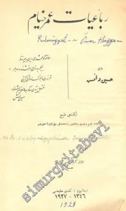 OSMANLICA: Rübaiyyat - ı Ömer Hayyam  -