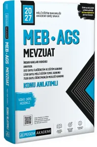 Pegem Yayınları 2027 MEB-AGS Mevzuat Konu Anlatımlı
