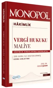 Monopol Yayınları 2026 Hakimlik Maliye, Vergi Hukuku Konu Anlatımı