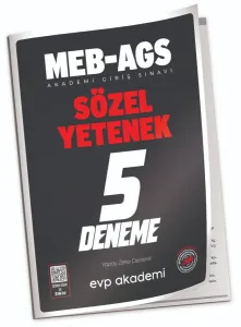EVP Akademi 2025 MEB-AGS Sözel Yetenek 5 Deneme Çözümlü