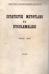 İstatistik Metotları ve Uygulamaları