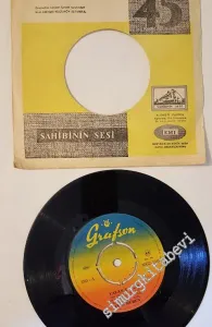 45 RPM SINGLE PLAK VINYL: Zeki Müren - Yalan Yıllar / Aşk Sarhoşu -