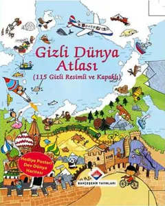 Gizli Dünya Atlası 115 Gizli Resimli ve Kapaklı