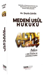 Yakın Eğitim Adli İdari Hakimlik Medeni Usul Hukuku Altın Vuruş Notları