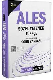 2026 ALES SÖZEL YETENEK TÜRKÇE TAMAMI ÇÖZÜMLÜ SORU BANKASI    