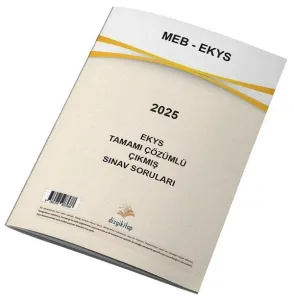 Dizgi Kitap Yayınları MEB EKYS Tamamı Çözümlü 2025 Sınavı Tek Fasikül Orijinal Çıkmış Sorular