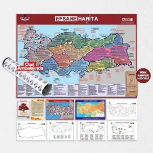 Eğit Akademi 2026 KPSS TYT AYT Efsane 10'lu Harita Seti