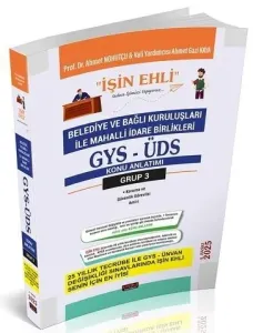Savaş Yayınları 2025 GYS-ÜDS Belediye ve Bağlı Kuruluşları Mahalli İdare Birlikleri Personeli Grup 3 Konu Anlatımı