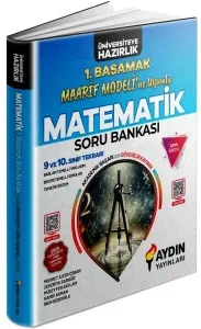 Aydın Yayınları 9. ve 10. Sınıf Matematik Konu Özetli Maarif Modeli Soru Bankası 1. Basamak