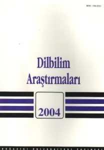 Dilbilim Araştırmaları-2004 Dilbilim Araştırmaları-2004