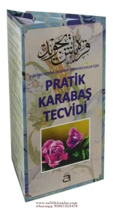 Pratik Karabaş Tecvidi Satır Arası Renkli Büyük Boy Kartela