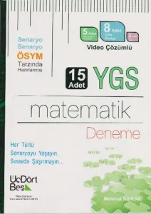 Üçdörtbeş YGS Matematik Video Çözümlü 15 Deneme
