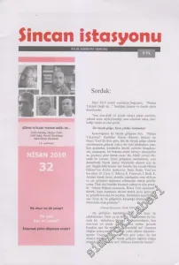 Sincan İstasyonu: Aylık Edebiyat Dergisi - Sayı: 32      Nisan