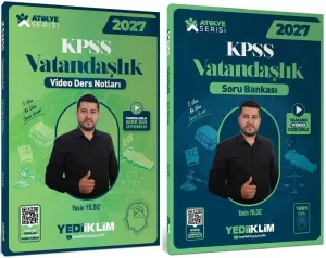 Yediiklim Yayınları 2027 KPSS Vatandaşlık Atölye Video Ders Notları ve Soru Bankası 2'li Set