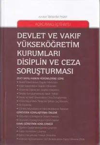 Devlet ve Vakıf Yükseköğretim Kurumları Disiplin ve Ceza Soruşturması