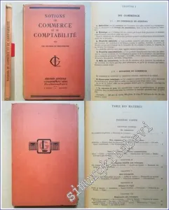 Notions de Commerce et de Comptabilité par une Réunion de Professeurs  [Hardcover] -        1945