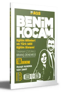 Benim Hocam Yayınları 2027 AGS Eğitim Bilimleri ve Türk Milli Eğitim Sistemi Tamamı Çözümlü 10 Branş Deneme