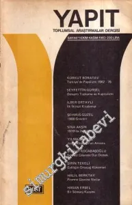 Yapıt - Toplumsal Araştırmalar Dergisi - Sayı: 46'1, Ekim - Kasım 1983