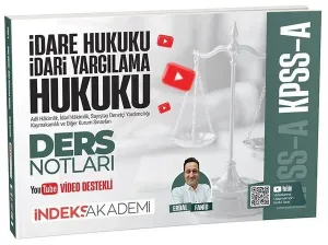 İndeks Akademi 2026 KPSS A Grubu İdare ve İdari Yargılama Hukuku Video Ders Notları