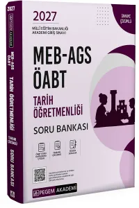 ​​Pegem Yayınları 2027 MEB AGS ÖABT Tarih Öğretmenliği Tamamı Çözümlü Soru Bankası